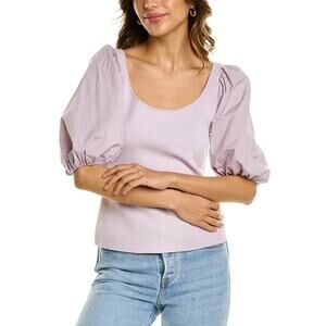 Theory Puff Sleeve Knit Top